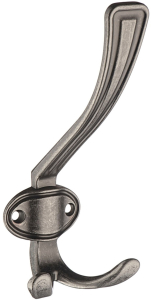 Мебельный крючок KERRON Hooks KR 0310 BAZ трехрожковый, черненый старинный цинк