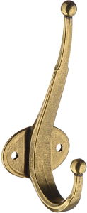 Мебельный крючок KERRON Hooks KR 0320 OAB двухрожковый, оксидированная бронза