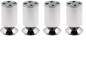 Опора мебельная регулируемая малая Lemax prof 100 мм, хром 1 шт