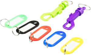 Набор колец для ключей 7 предметов