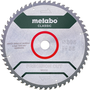 Отрезной диск по дереву METABO 305x2.4x30 мм 