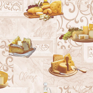 Виниловые обои Саратовские обои Чиз С31-010В-02 бежевые 0,53х10 м