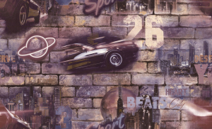 Виниловые обои HomeColor Pulse HC71616-86 1,06x10,05 м коричневый