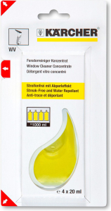 Концентрат для чистки стекол и зеркал KARCHER 4 шт 80 мл