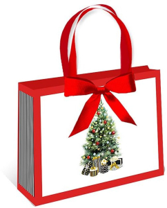 Сумка cbDelux новогодняя Арт и Дизайн с бантом 23х18