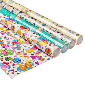 Упаковочная бумага Азалия Декор разноцветная 4,5x0,7 м в ассортименте 