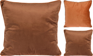Подушка бархат полиэстер коричнев 45 см