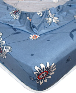 Простыня на резинке Seta Mia сатин 180х200 см