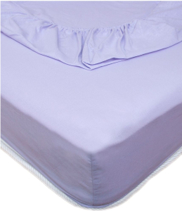 Простыня на резинке Seta бязь 180х200 см сирень 