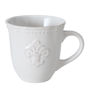 Кружка фарфоровая Monaco красно-белая 380 мл