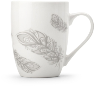 Кружка фарфоровая ATMOSPHERE White Swan 360 мл