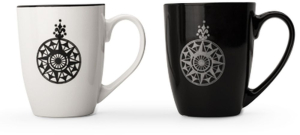 Кружка керамическая ATMOSPHERE Black & White 350 мл