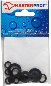 Набор прокладок для смесителя MasterProf резина 14 шт