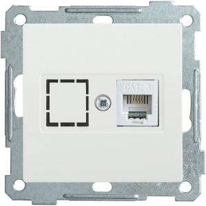 Розетка IEK BOLERO РТ12-1-Б белый