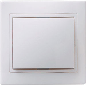 Выключатель IEK КВАРТА ВС10-1-0-КБ 1 клавиша белый