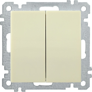 Выключатель IEK BOLERO ВС10-2-0-Б 2 клавиши кремовый