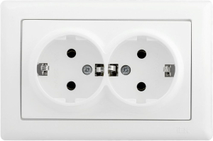 Розетка IEK BOLERO РС21-1-0-ББ белый