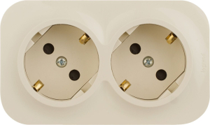 Розеточный блок Legrand Quteo 782267 слоновая кость