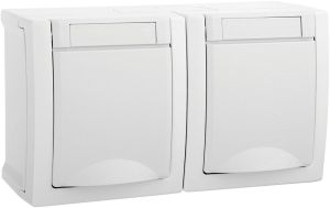 Розетка силовая Panasonic Pacific зазем. крыш. IP54 белый WPTC48002WH-RU