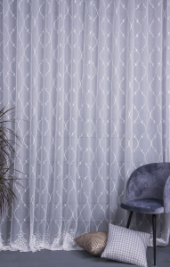 Штора тюлевая MIAMOZA белая 04