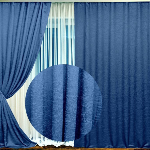 Штора Belezza Тергалет 135х260 см 2 шт синяя