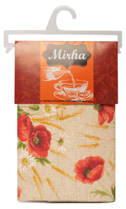 Скатерть Mori Mirha папаверо красная 140х180 см