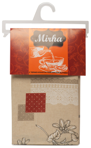 Скатерть Mori Mirha рандеву бежевая 140х120 см