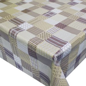 Клеенка Colombo Future Этюд коричневая ПВХ 140 см