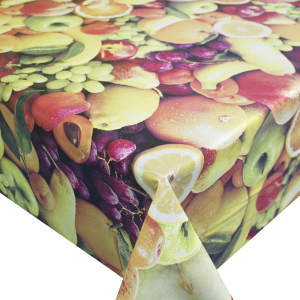 Клеенка Colombo Photoprint Фрукты многоцветная ПВХ 140 см