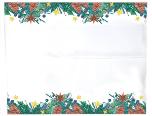 Скатерть новогодняя шишки габардин 150х200 см