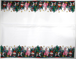 Скатерть новогодняя щелкунчик габардин 150х200 см