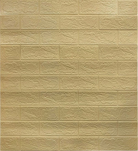 Панель ПВХ листовая Кирпич песочный 770х700х3 мм