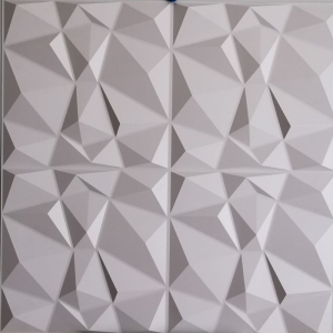 Панель 3D ПВХ листовая Алмаз 595х595х1 мм