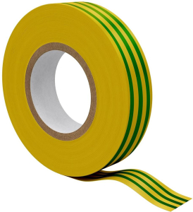 Изолента REV 19 мм x 20 м желто-зеленая