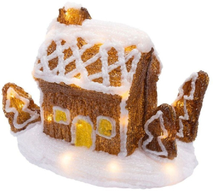 Световая фигура Пряничный Домик акриловая Neon-Night 26х16х20 см
