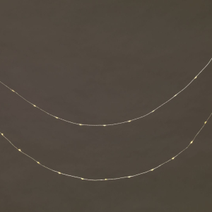 Гирлянда нить 160 LED теплый белый 8 м