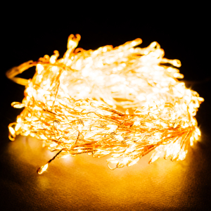 Гирлянда кластер 240 LED теплый белый 2,4 м