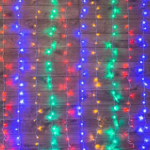 Гирлянда дождь Neon-Night мультиколор 1,5х1,5 м