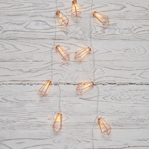 Гирлянда бронзовые кристаллы Neon-Night 10 LED теплый белый 1,5 м