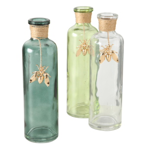 Ваза стеклянная Bee в ассортименте 22 см