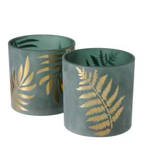 Подсвечник стеклянный Greeny в ассортименте 15 см