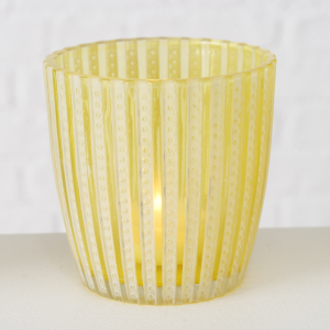 Подсвечник стеклянный Patty желтый 7 см