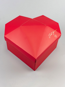 Коробка сердце красный 27 см