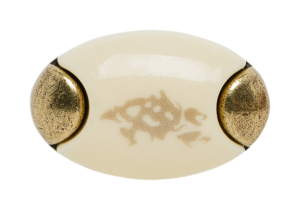 Ручка-кнопка с фарфором оксидированная бронза KERRON KF05-09 OAB 