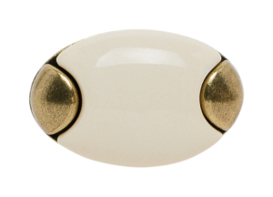 Ручка-кнопка с фарфором оксидированная бронза KERRON KF05-10 OAB 