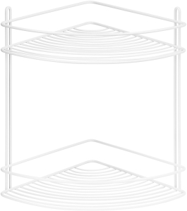 Полка угловая MOROSHKA ЧМЗ 21,8х21,8х31 см белый
