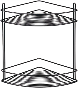 Полка угловая MOROSHKA 21,8х21,8х31 см черный