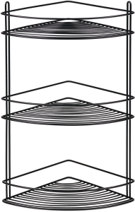 Полка угловая MOROSHKA 22,2х22,2х47,4 см черный