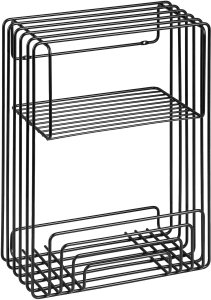Полка прямоугольная MOROSHKA фрейм 30,1х16,6х40,1 см черный