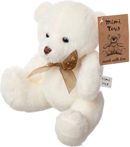 Мягкая игрушка Mimi Toys Мишка с капроновым бантом 12х12х15 см в ассортименте